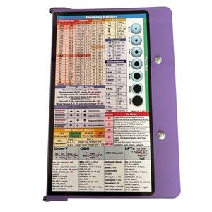 WhiteCoat Purple Nursing Edition Folding Clipboard
